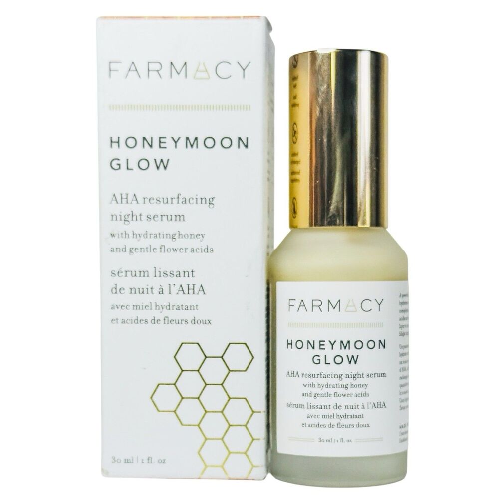 Farmacy Honeymoon Glow AHA Resurfacing Night Serum 1 fl oz NIB